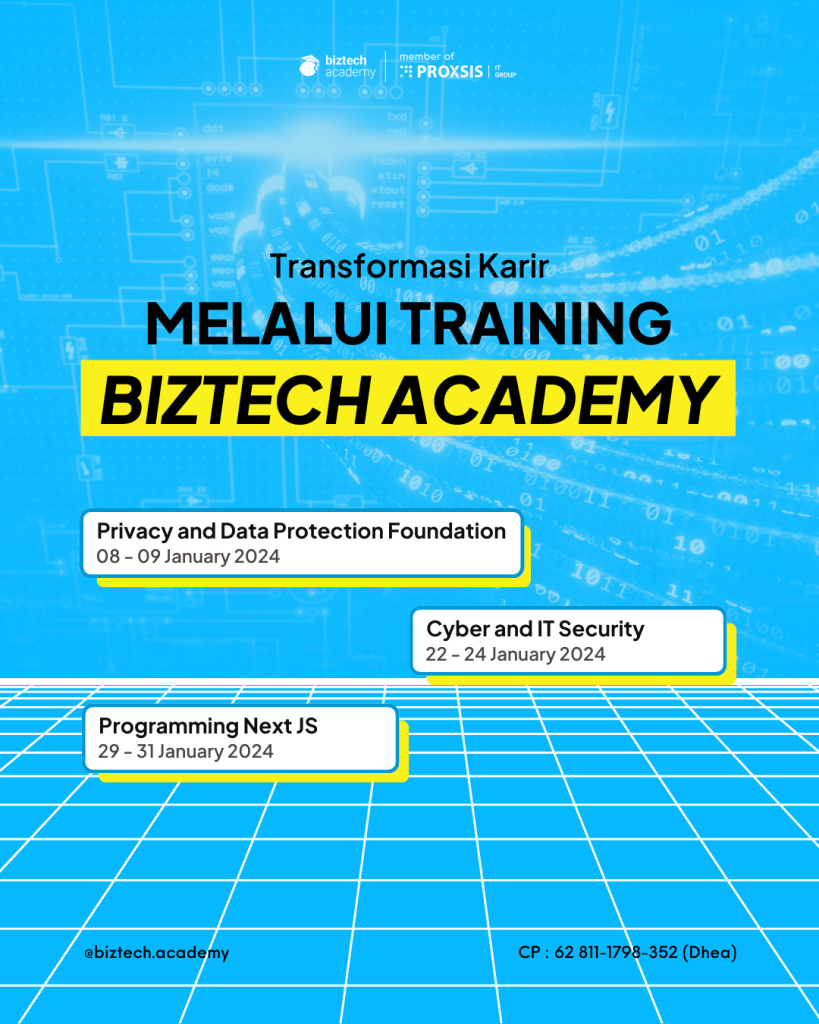 Training schedule biztech academy